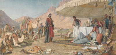 A Frank Encampment in the Desert of Mount Sinai, 1842 by John Frederick Lewis